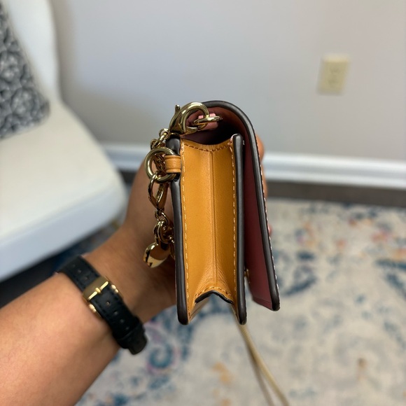 Coach Powder Pink Mini Wallet on a Chain - Picture 3 of 7